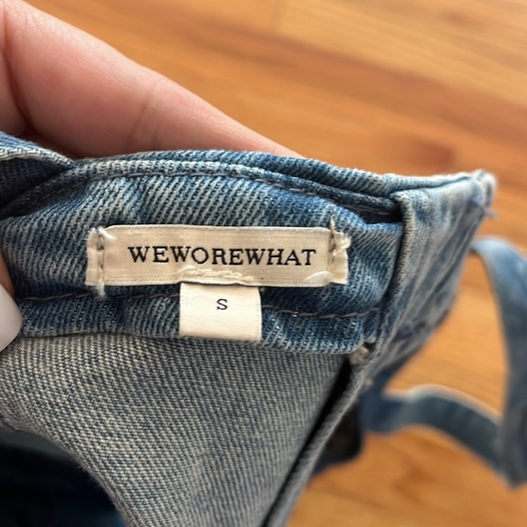 WEWOREWHAT denim crop top size small - Picture 4 of 5